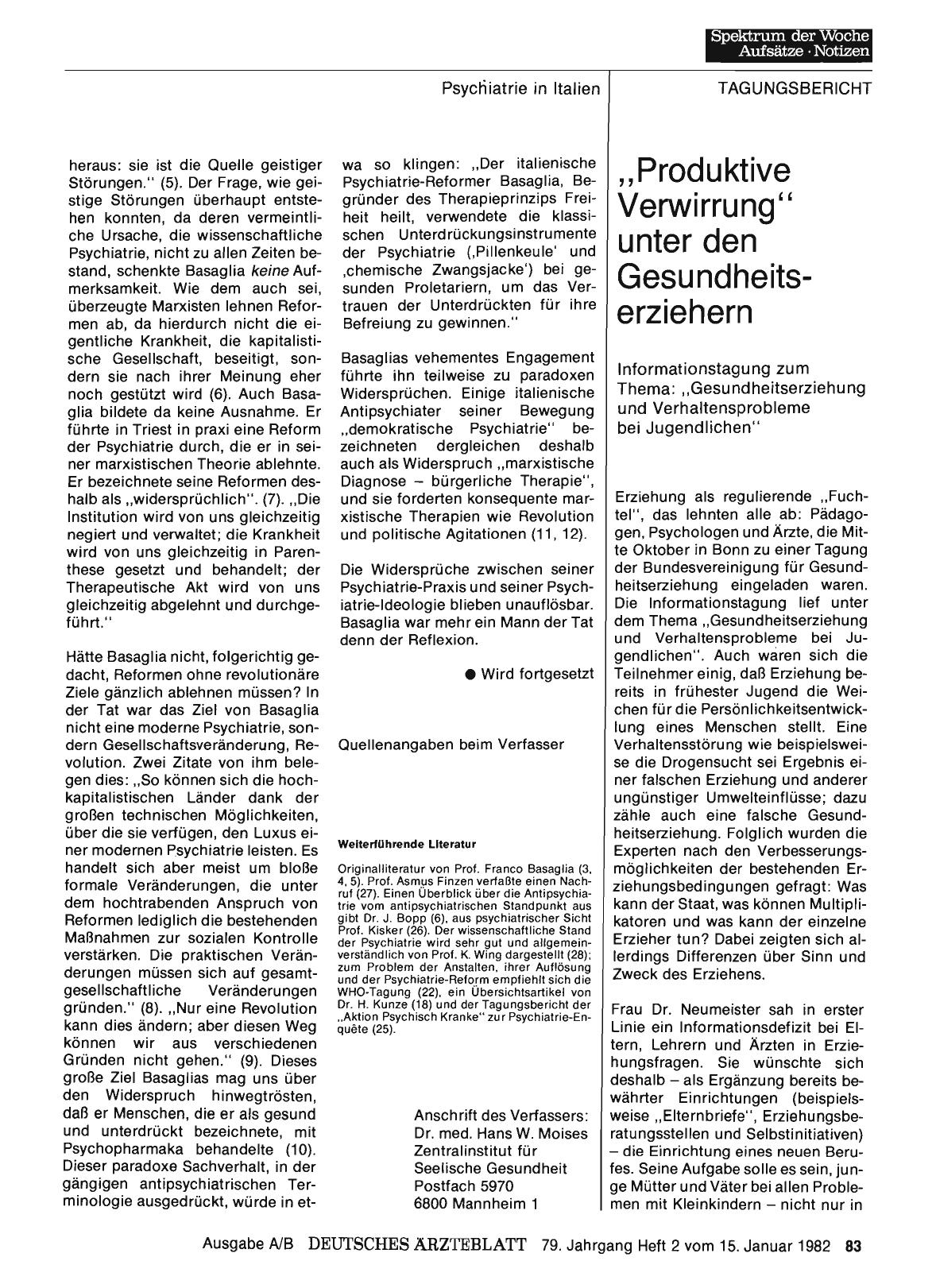 Vorschauseite 1: „Produktive Verwirrung“ unter den Gesundheitserziehern