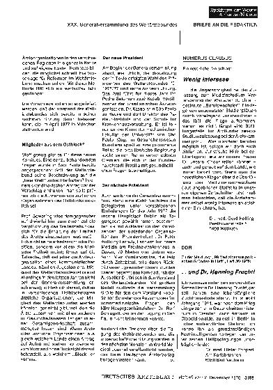 Vorschauseite 1: NUMERUS CLAUSUS: Wenig Interesse
