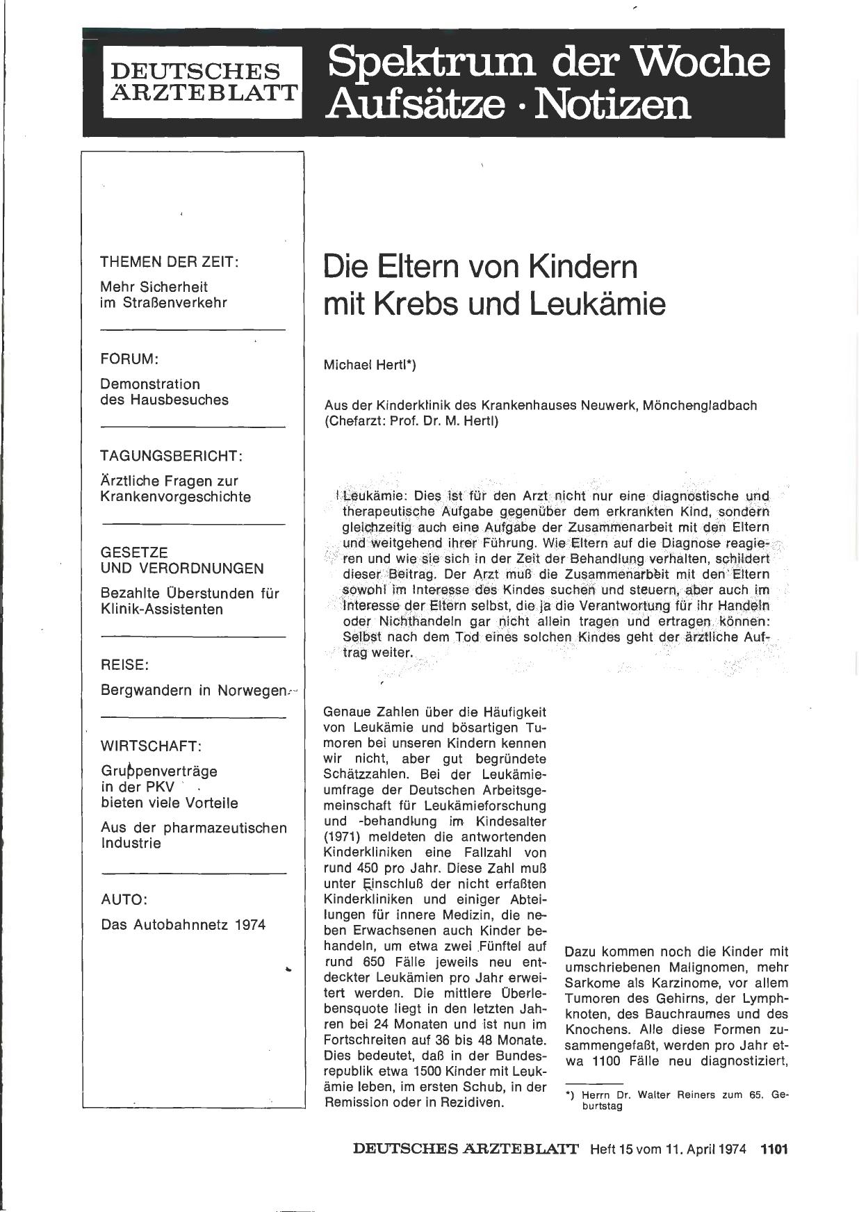 Vorschauseite 1: Die Eltern von Kindern mit Krebs und Leukämie