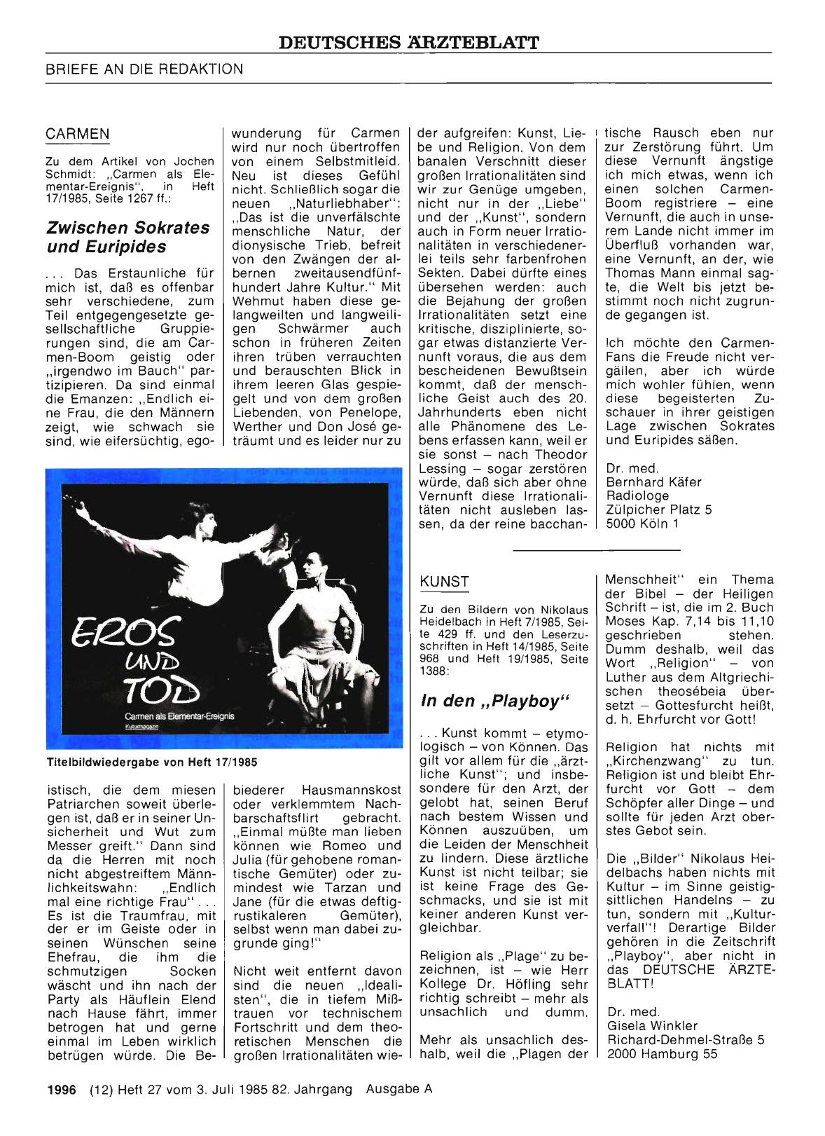 Vorschauseite 1: CARMEN: Zwischen Sokrates und Euripides