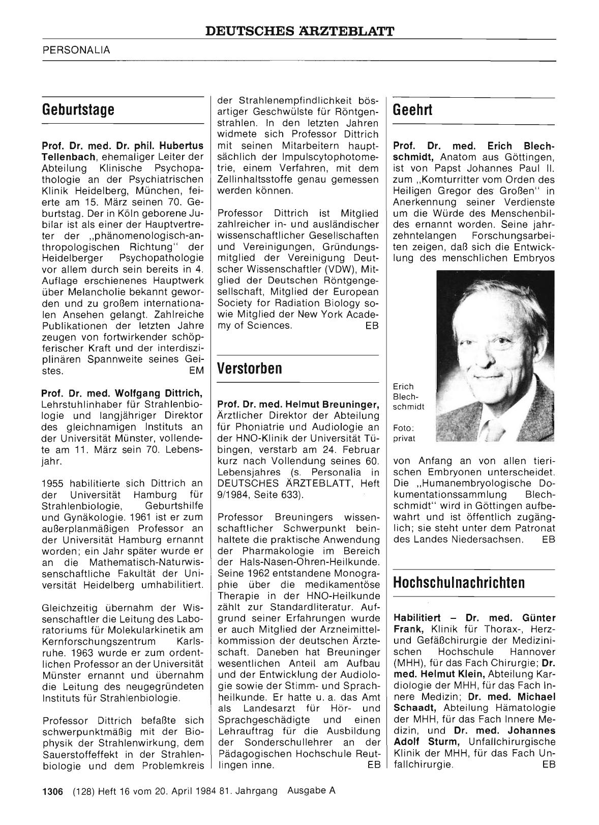 Vorschauseite 1: Geehrt