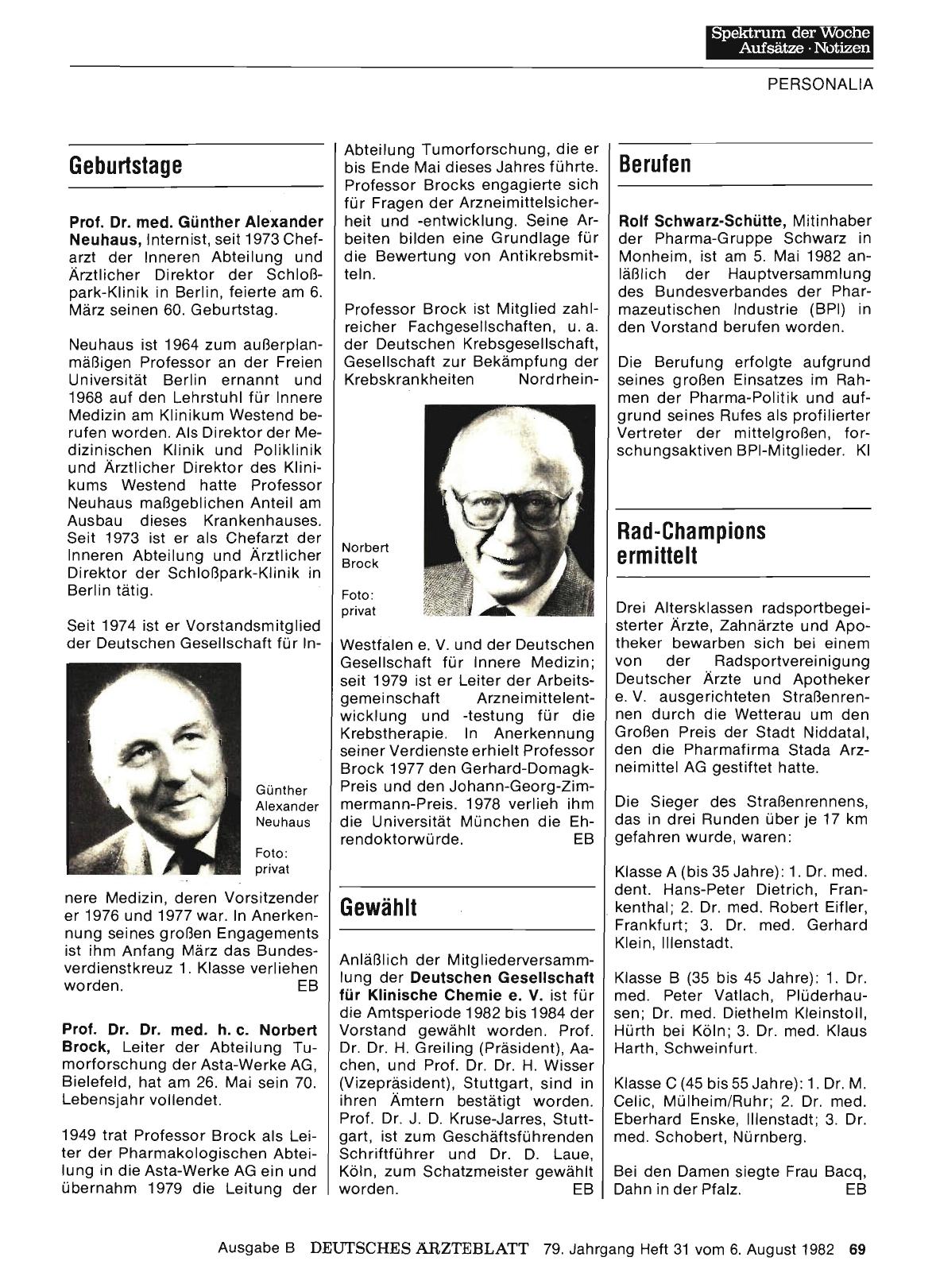 Vorschauseite 1: Geburtstage