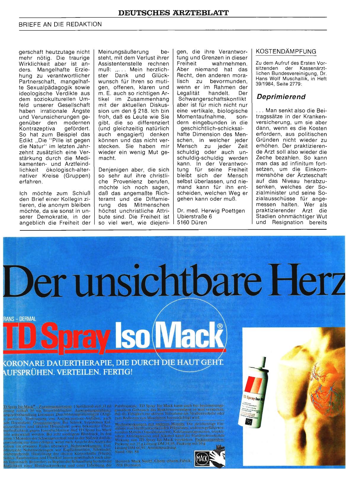 Vorschauseite 1: KOSTENDÄMPFUNG: Deprimierend