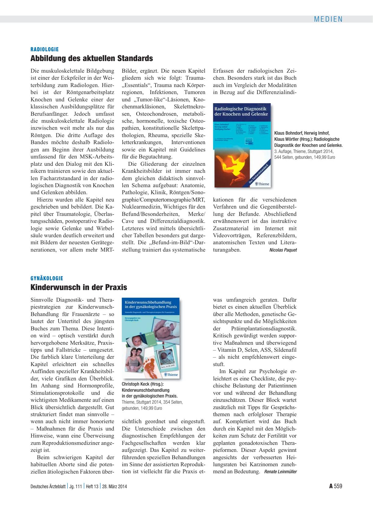 Vorschauseite 1: Gynäkologie: Kinderwunsch in der Praxis