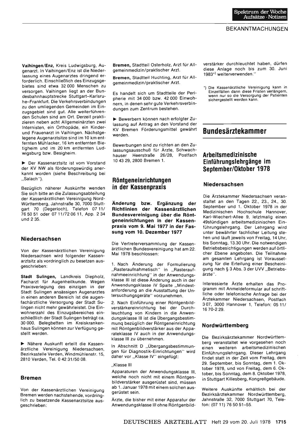 Vorschauseite 1: Röntgeneinrichtungen in der Kassenpraxis