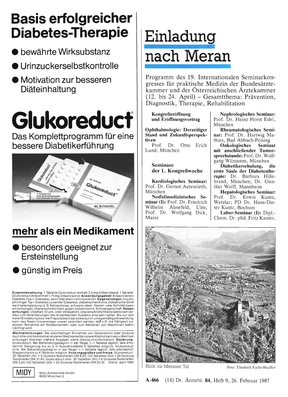 Vorschauseite 1: Einladung nach Meran