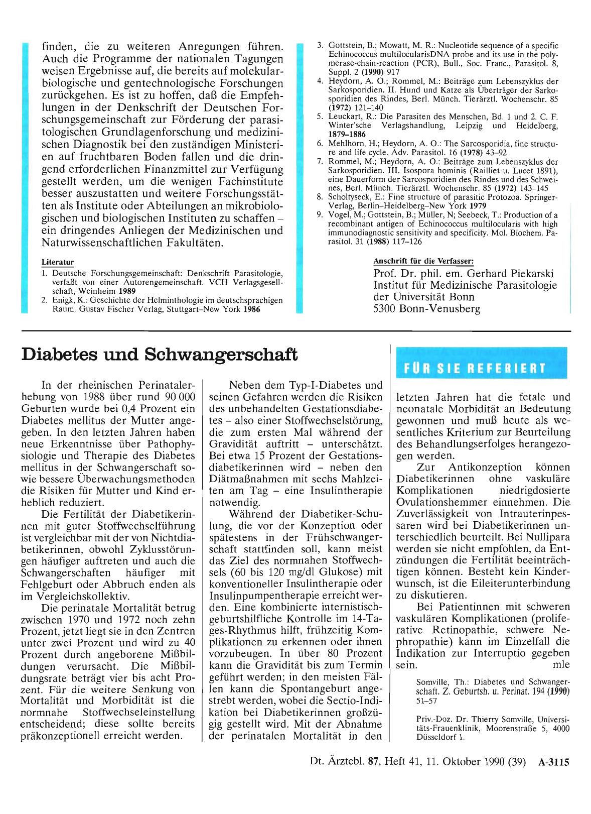 Vorschauseite 1: Diabetes und Schwangerschaft