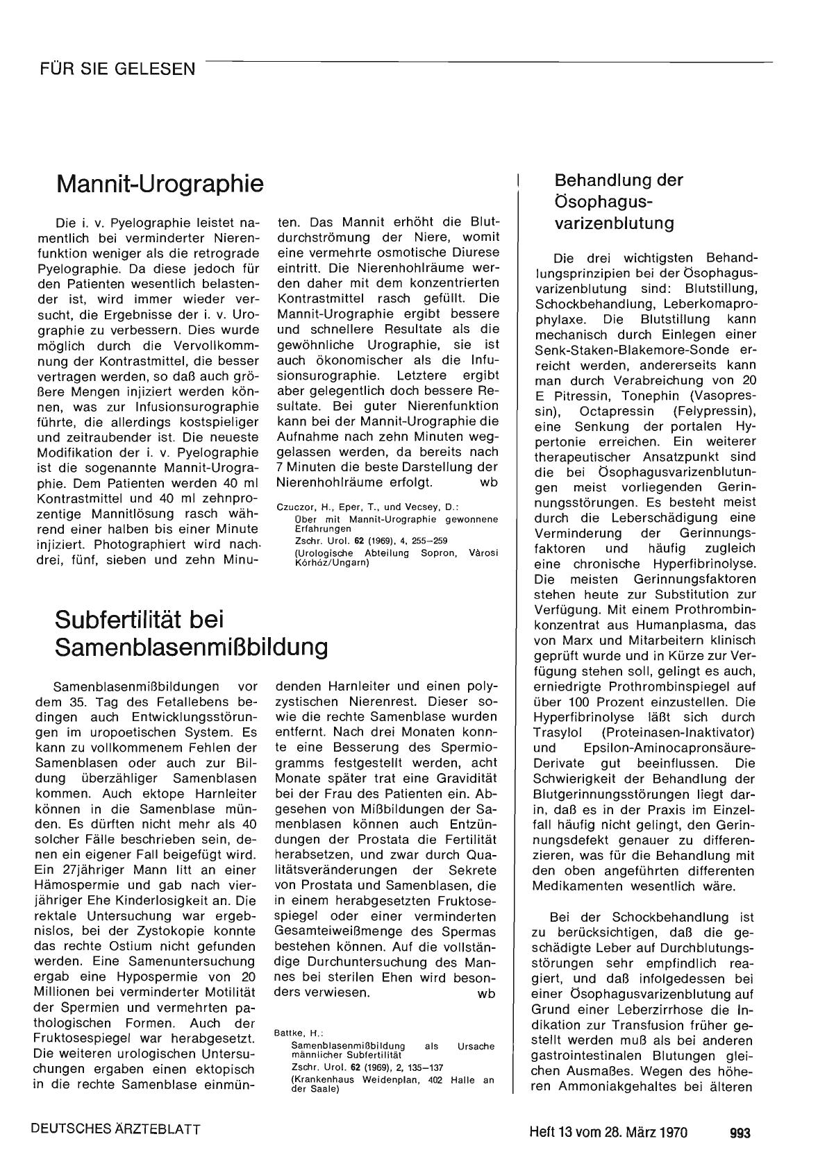 Vorschauseite 1: Subfertilität bei Samenblasenmißbildung