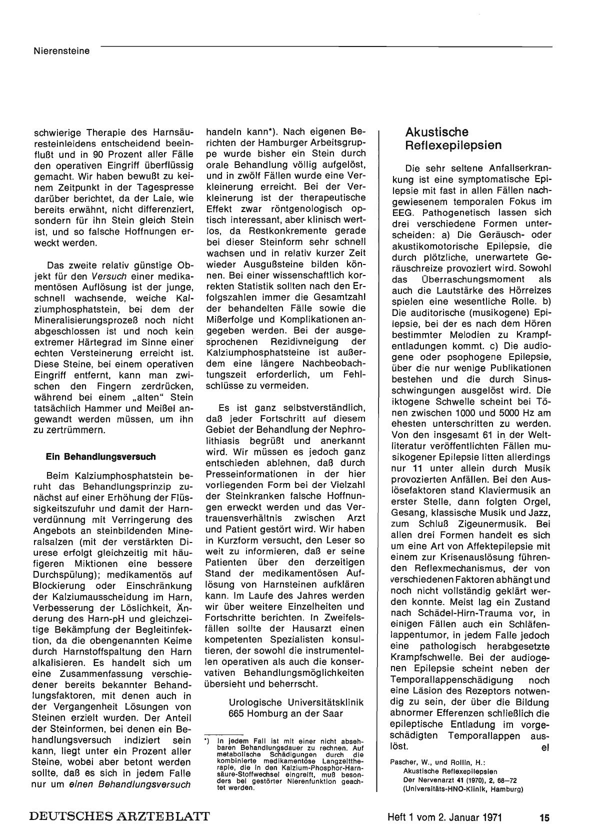 Vorschauseite 1: Akustische Reflexepilepsien