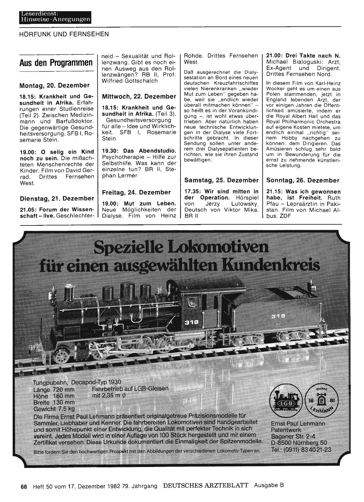Vorschauseite 1: Aus den Programmen