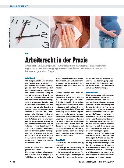 Vorschauseite 1: FAQ: Arbeitsrecht in der Praxis