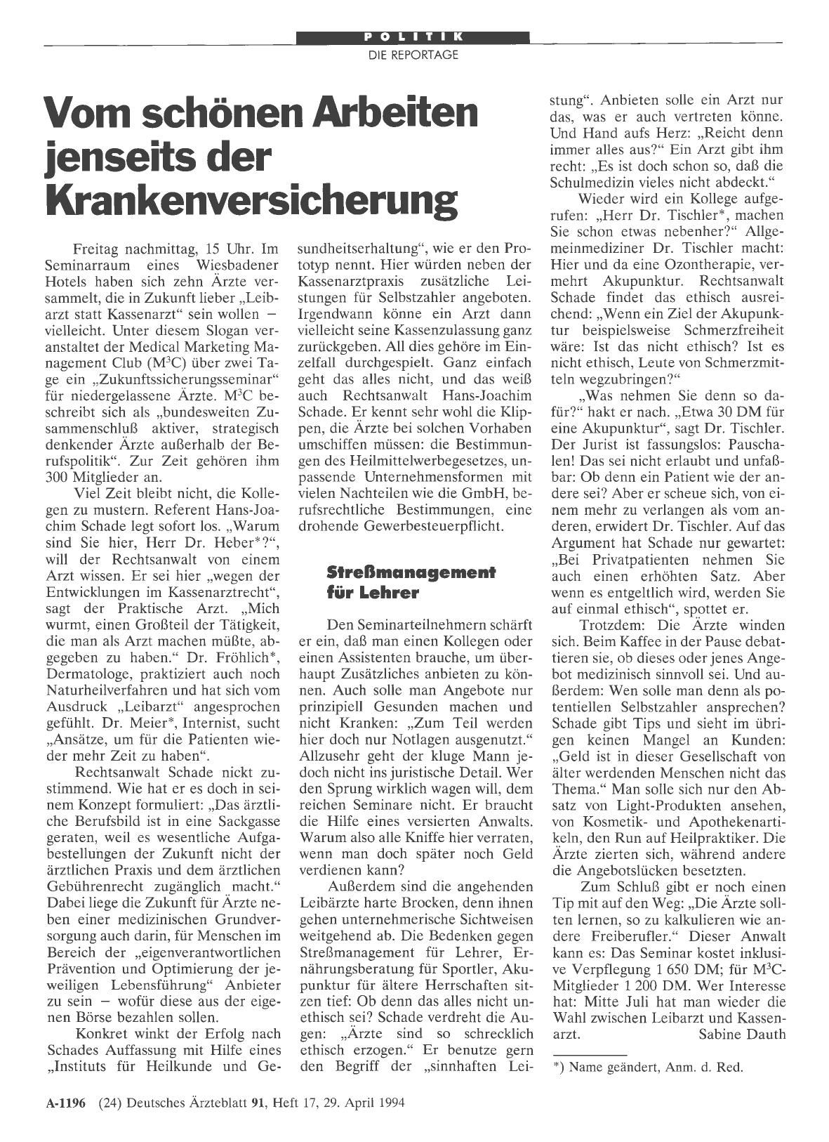 Vorschauseite 1: Ärztestatistik der Bundesärztekammer: Neuer Rekordstand bei den berufstätigen Ärzten