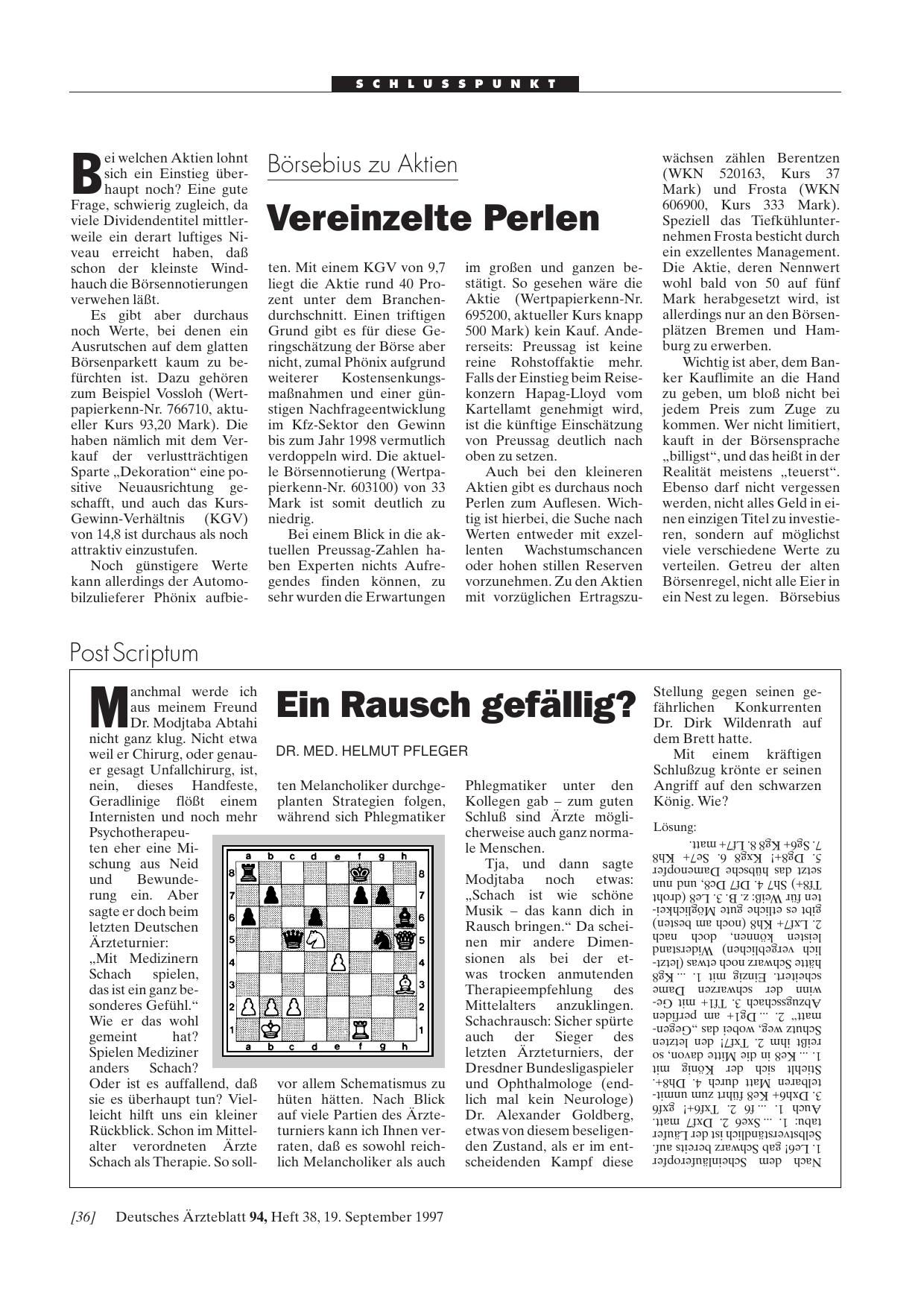 Vorschauseite 1: Ein Rausch gefällig?