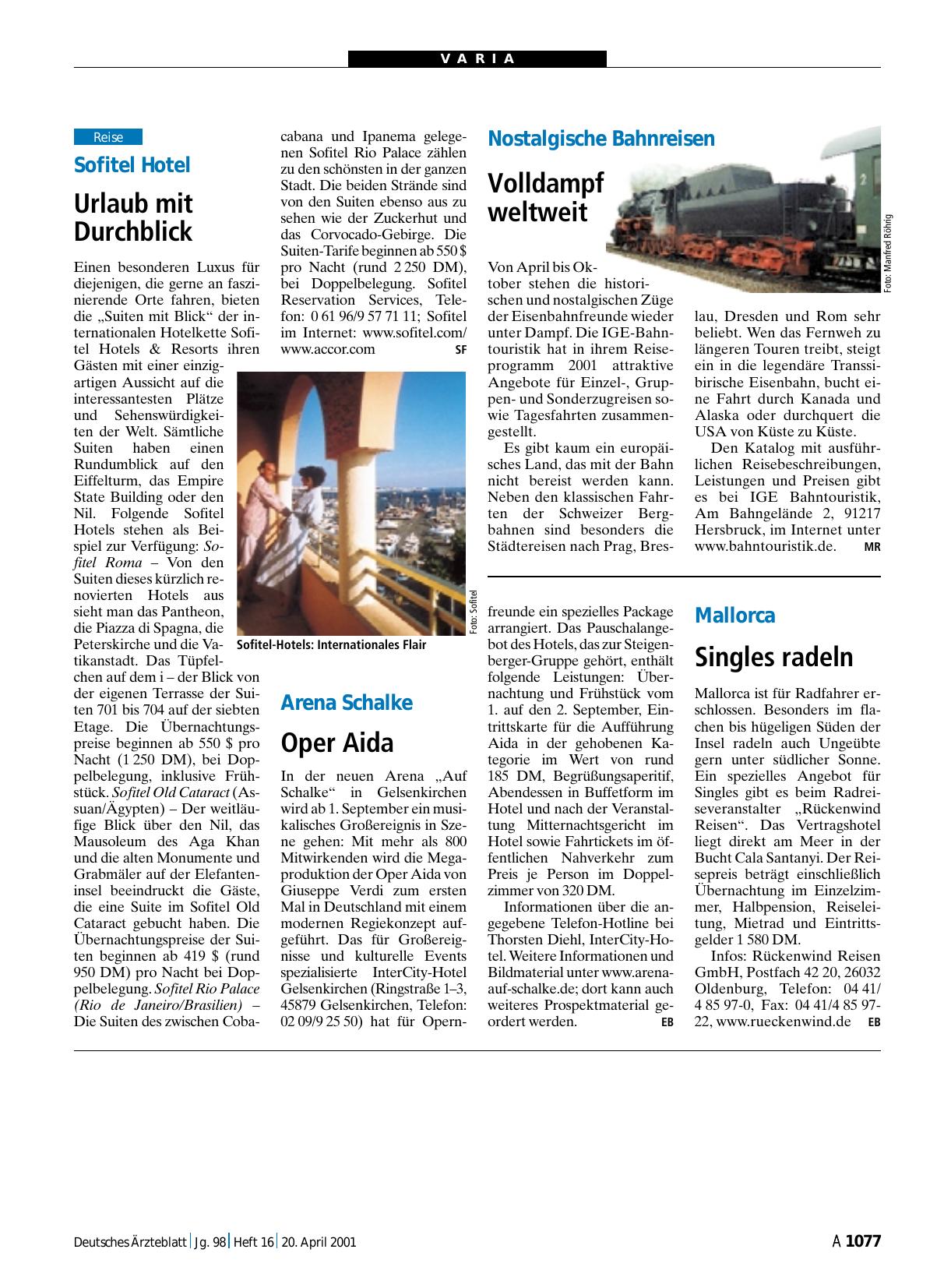 Vorschauseite 1: Nostalgische Bahnreisen: Volldampf weltweit