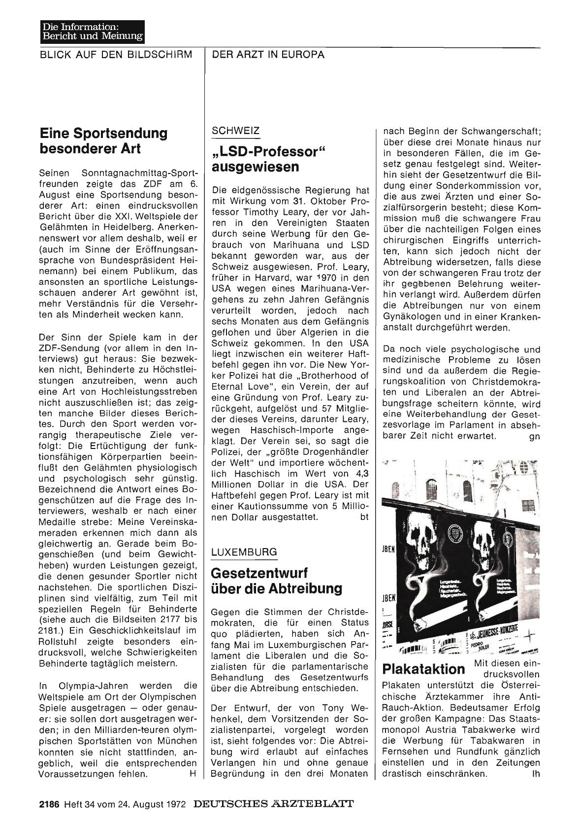 Vorschauseite 1: Eine Sportsendung besonderer Art