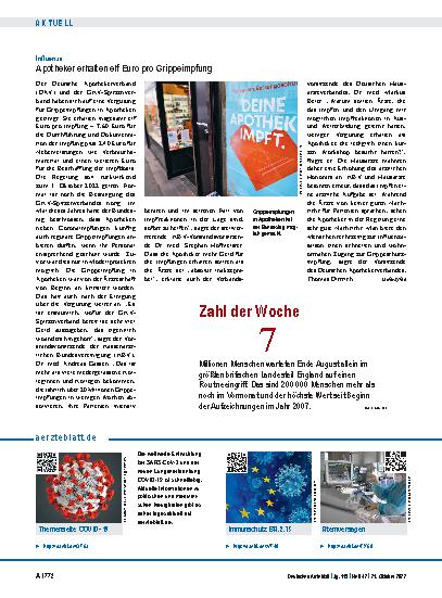Vorschauseite 1: Zahl der Woche 7