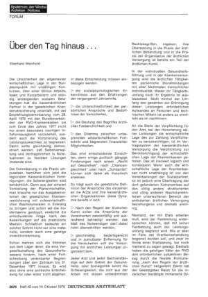 Vorschauseite 1: Über den Tag hinaus. ..