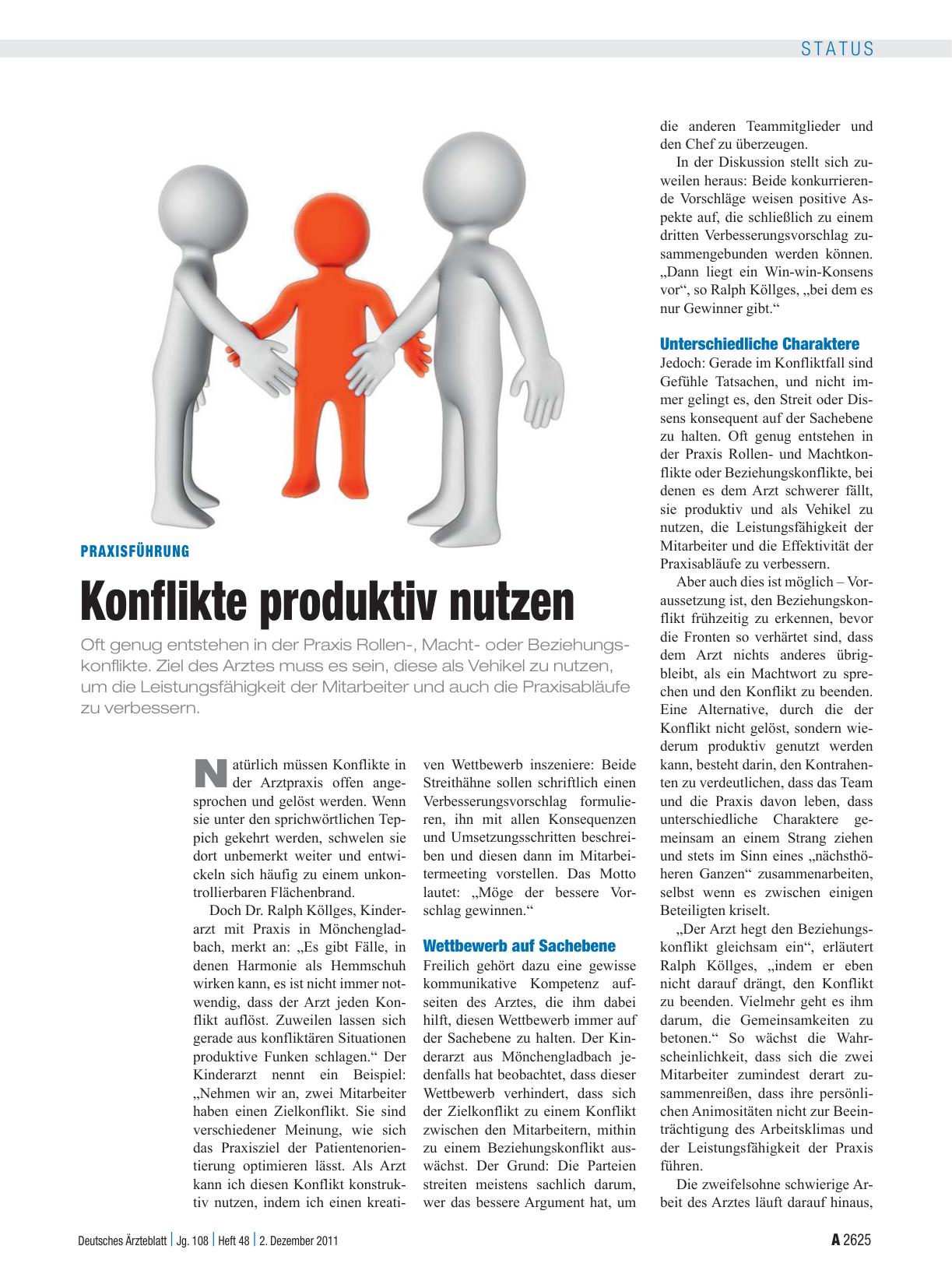 Vorschauseite 1: Praxisführung: Konflikte produktiv nutzen