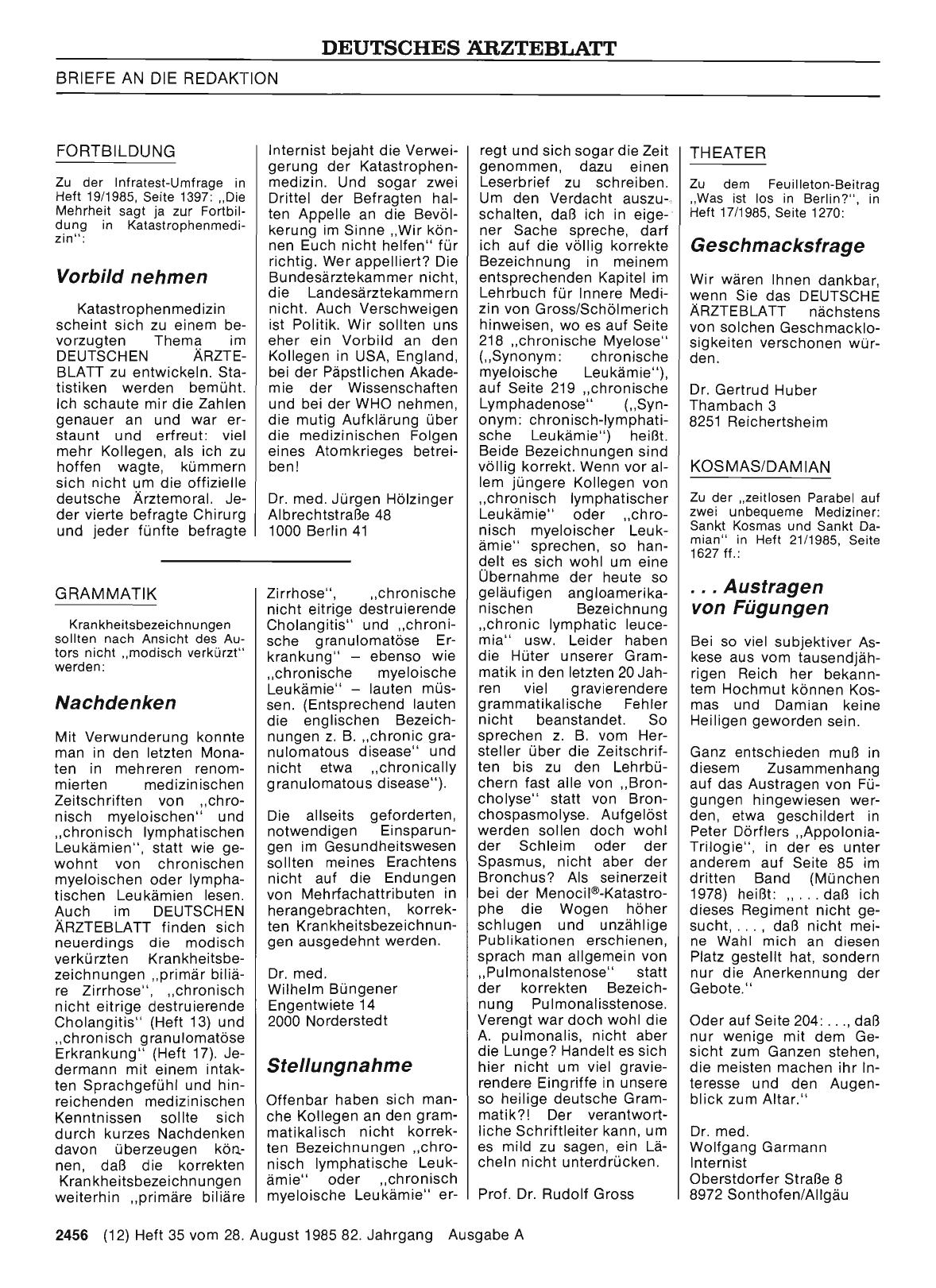 Vorschauseite 1: THEATER: Geschmacksfrage