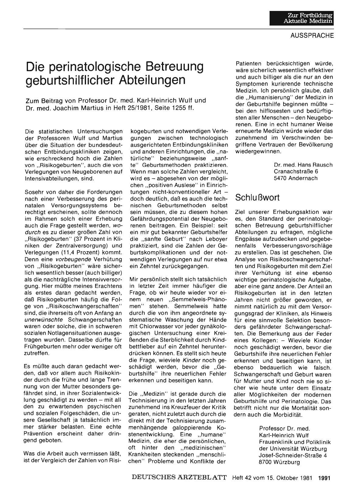 Vorschauseite 1: Die perinatologische Betreuung geburtshilflicher Abteilungen