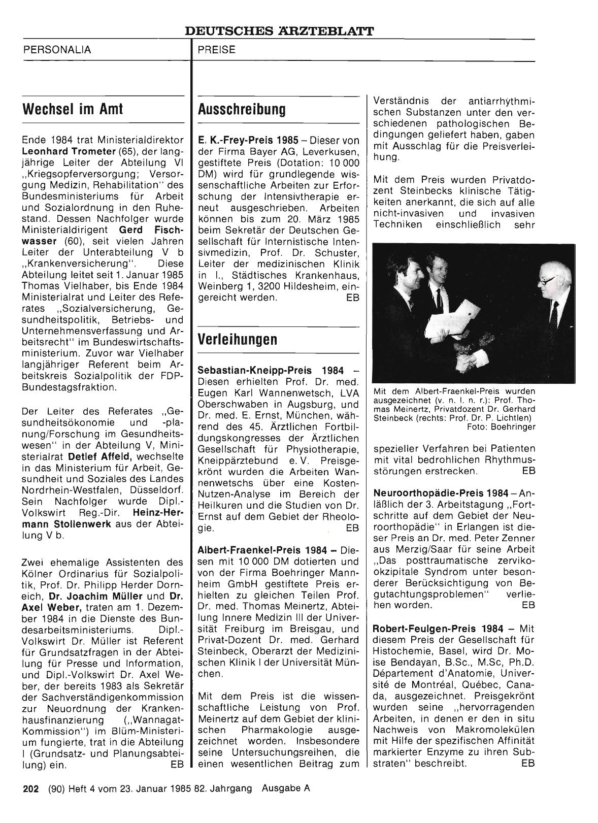 Vorschauseite 1: Wechsel im Amt