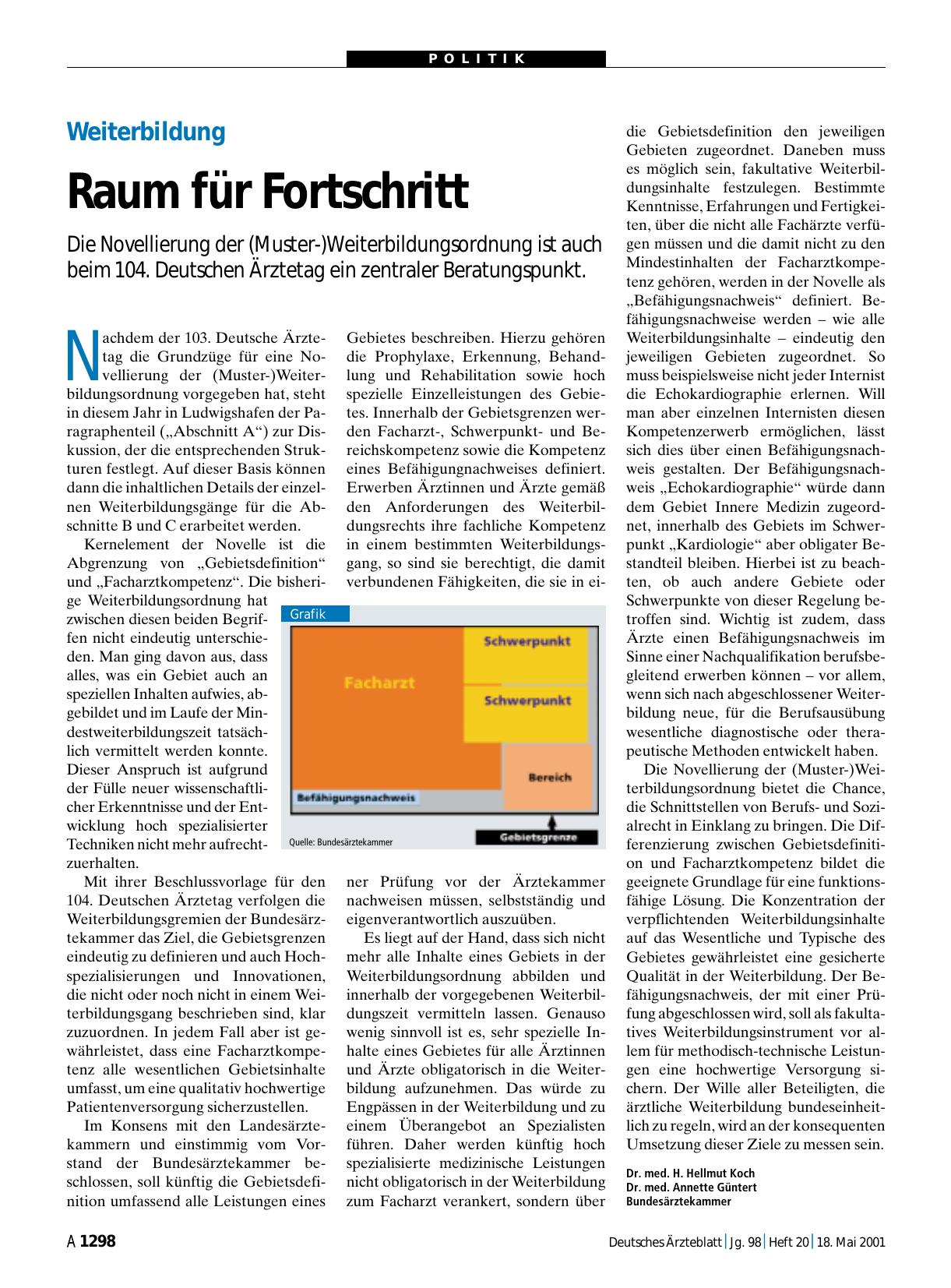 Vorschauseite 1: Weiterbildung: Raum für Fortschritt
