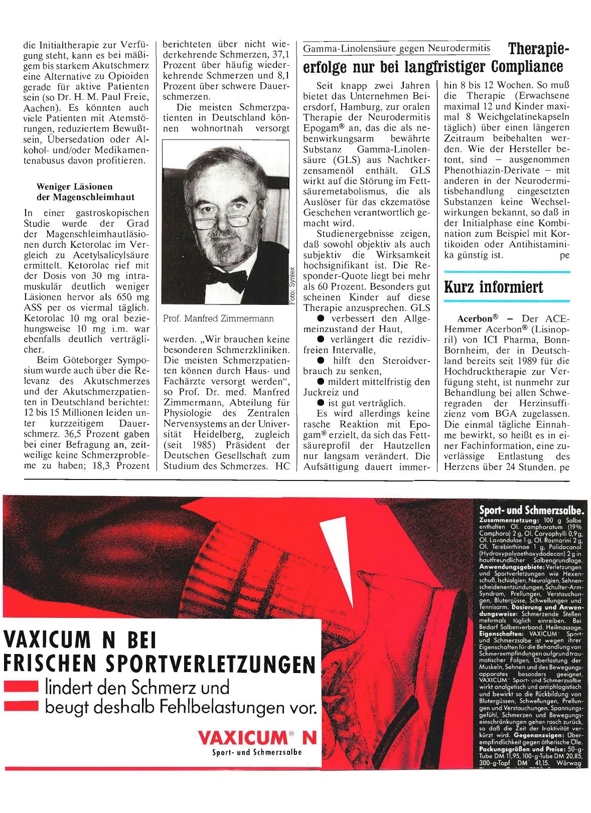 Vorschauseite 1: Kurz informiert