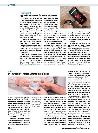 Vorschauseite 1: Pflege: Wie Naturheilverfahren unterstützen können