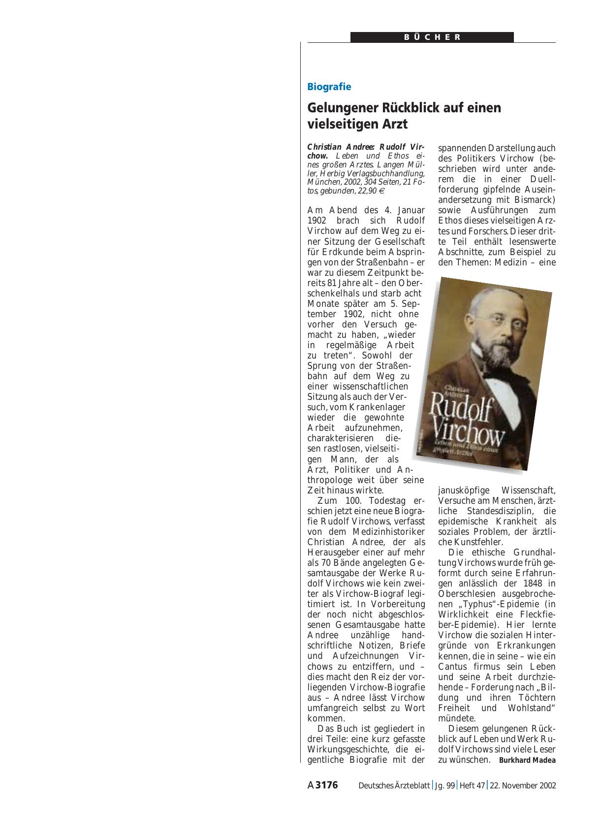 Vorschauseite 1: Rudolf Virchow