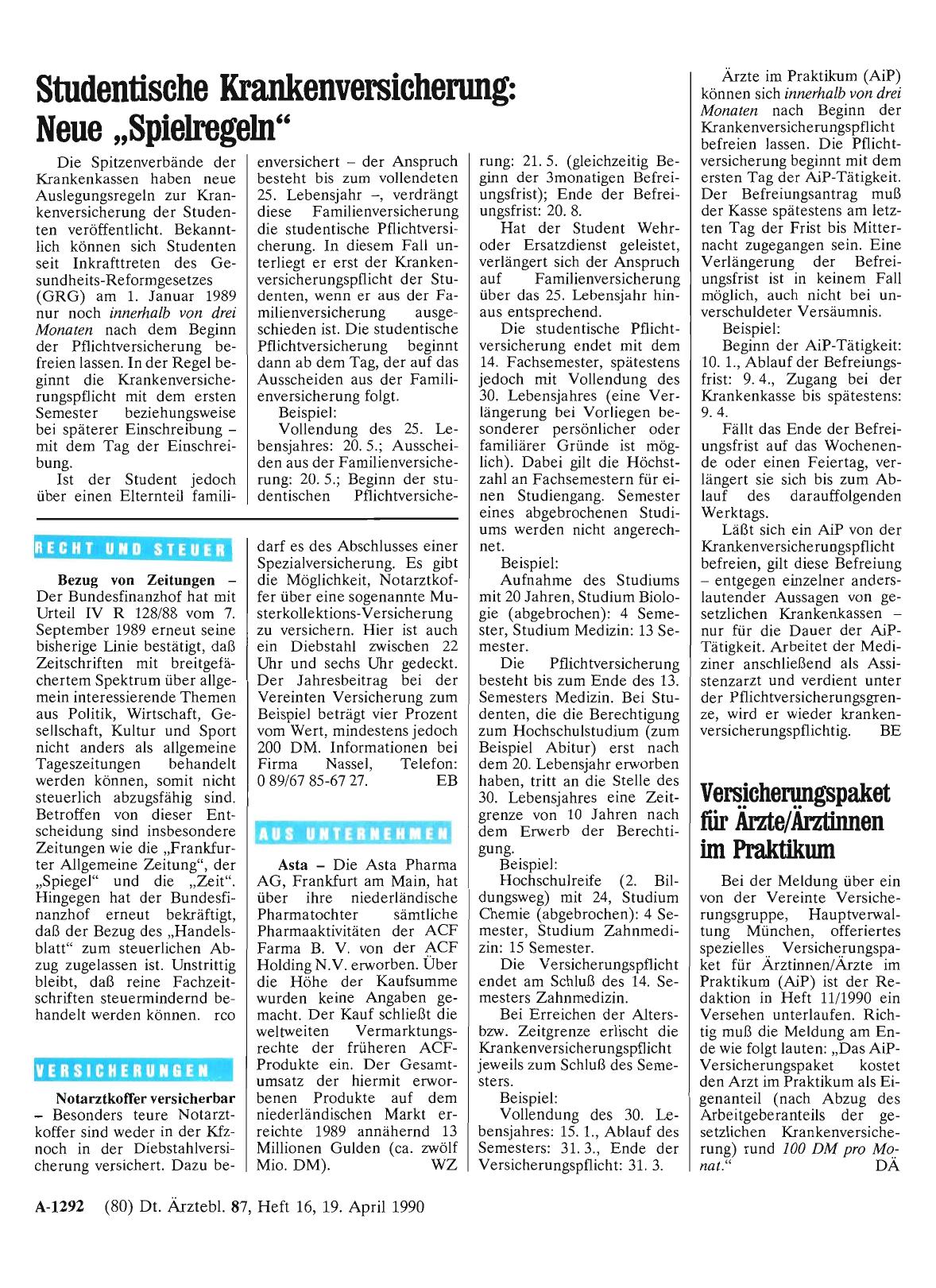 Vorschauseite 1: VERSICHERUNGEN