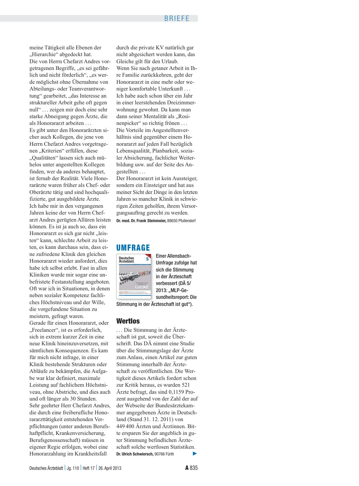 Vorschauseite 1: Umfrage: Wertlos