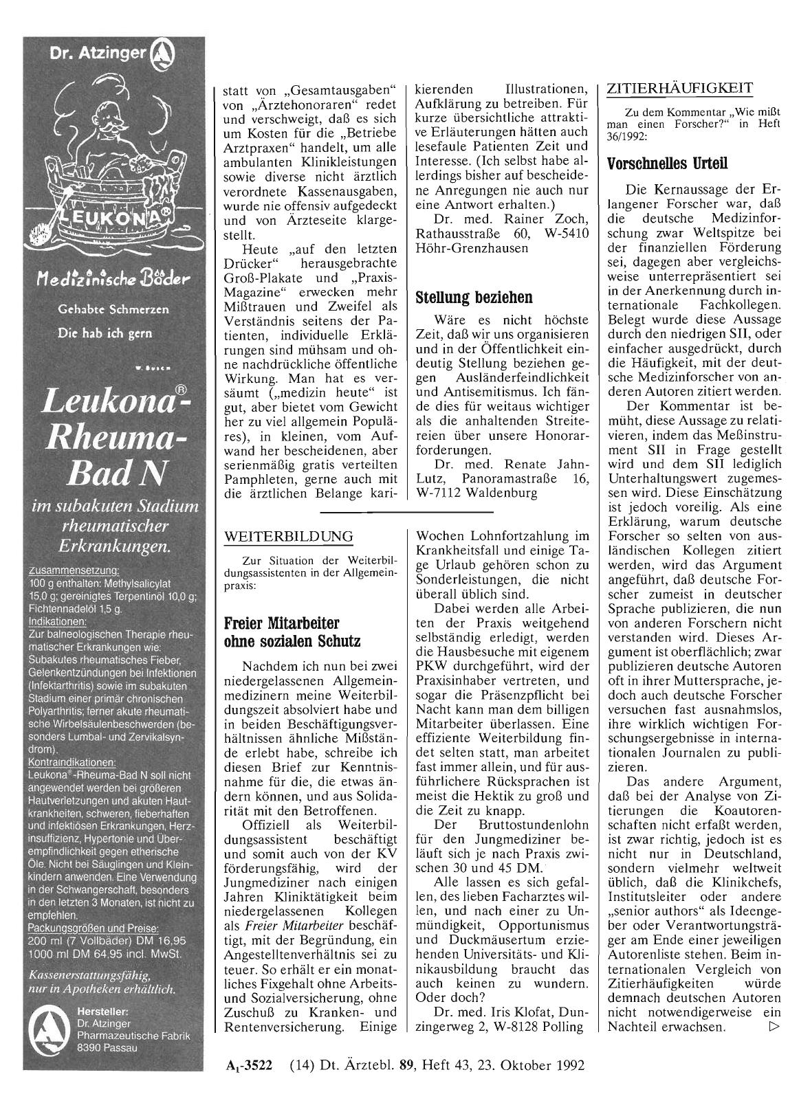 Vorschauseite 1: ZITIERHÄUFIGKEIT: Vorschnelles Urteil