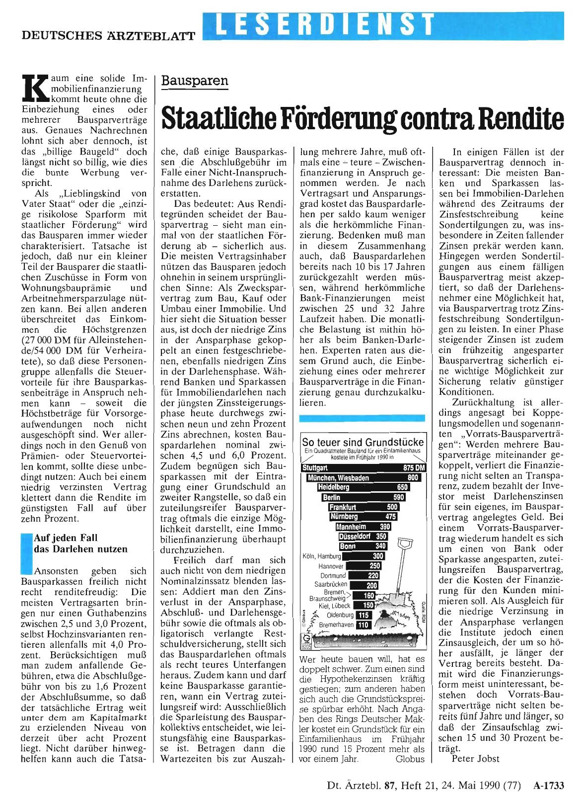 Vorschauseite 1: So teuer sind Grundstücke