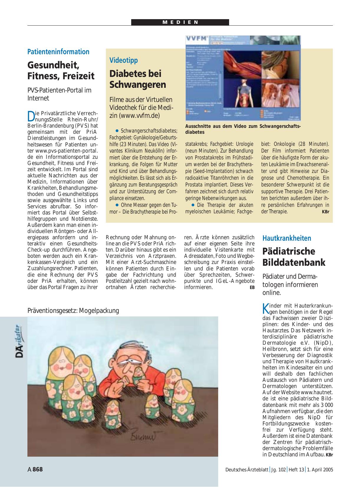 Vorschauseite 1: Videotipp: Diabetes bei Schwangeren