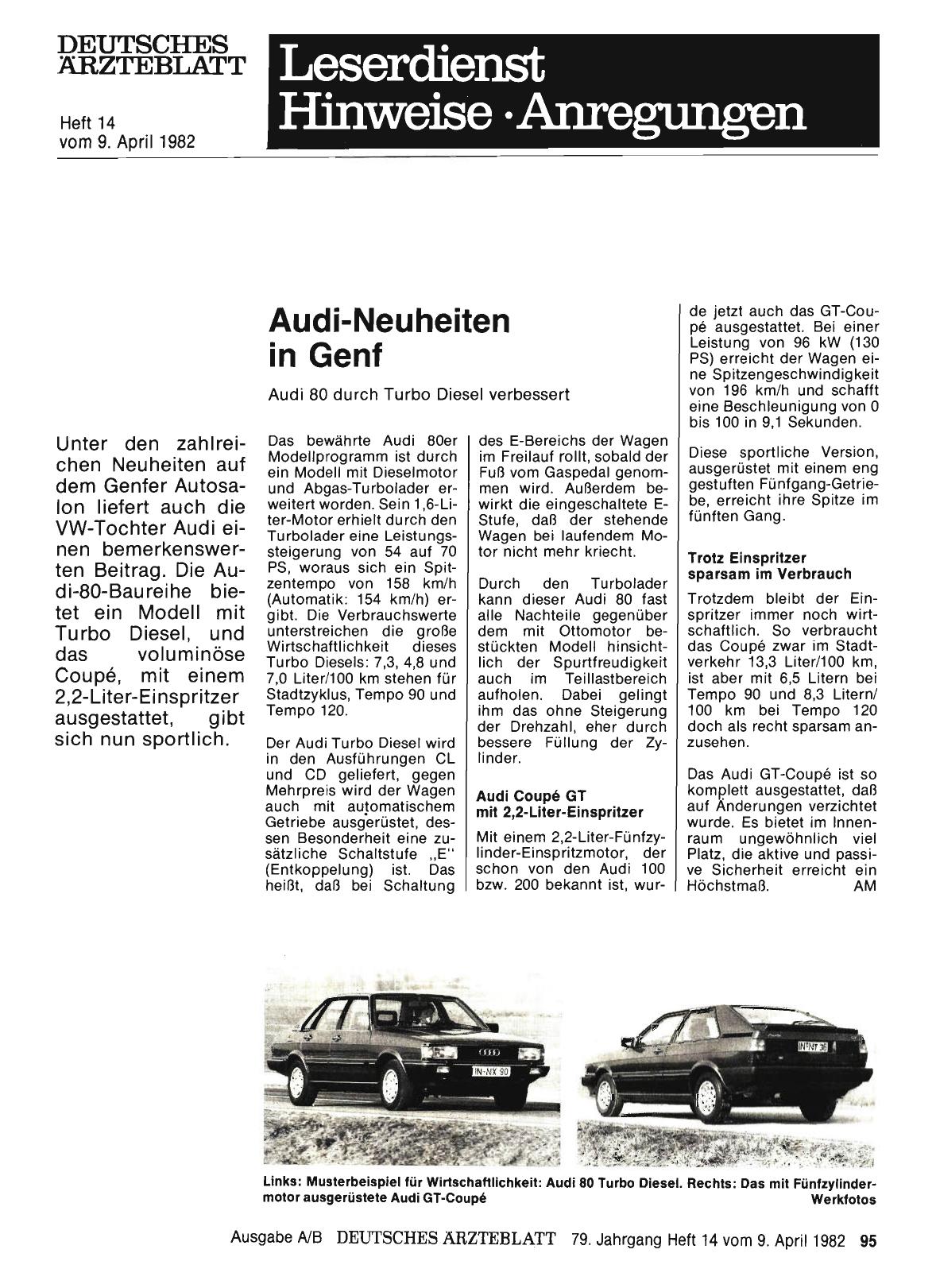 Vorschauseite 1: Audi-Neuheiten in Genf