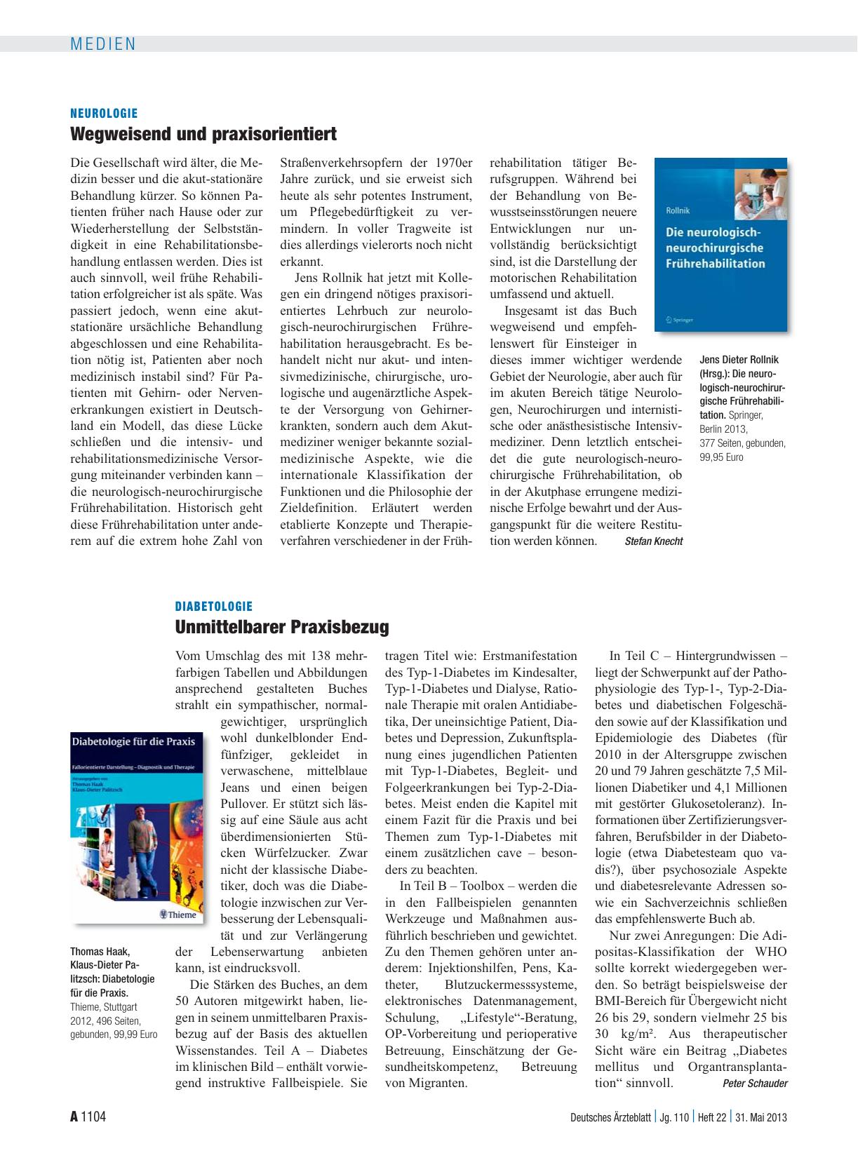 Vorschauseite 1: Diabetologie: Unmittelbarer Praxisbezug