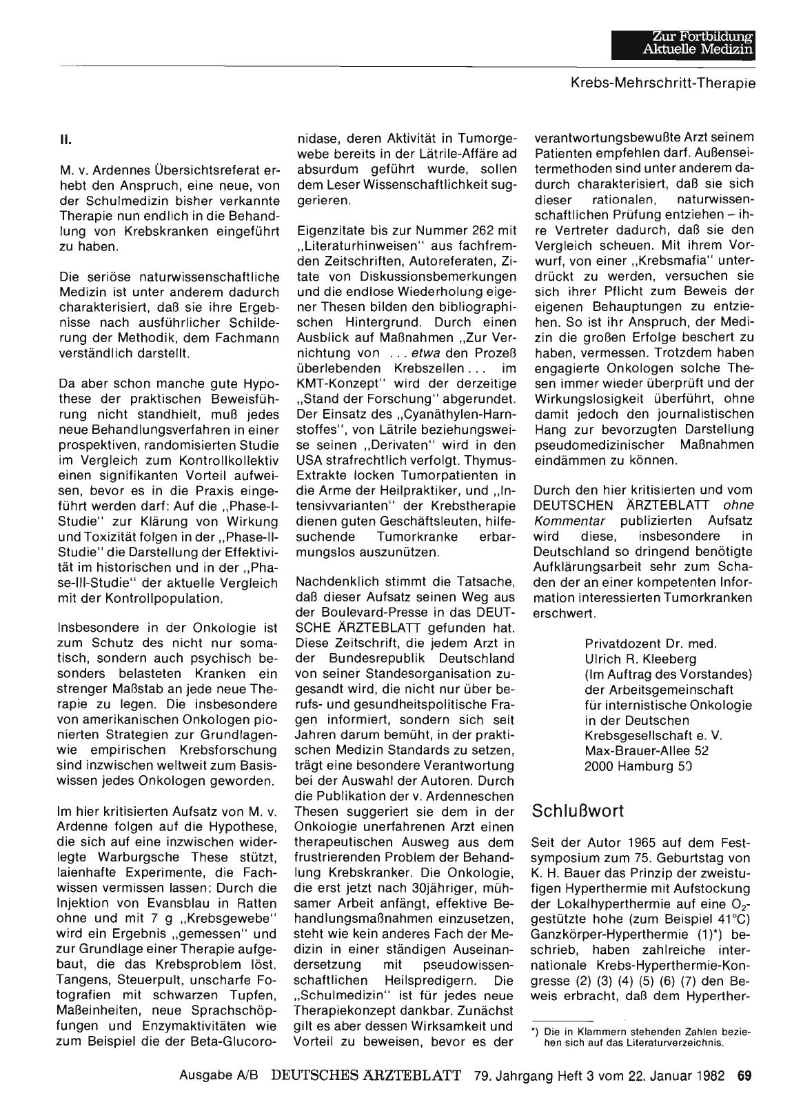 Vorschauseite 1: Krebs-Mehrschritt-Therapie: II.