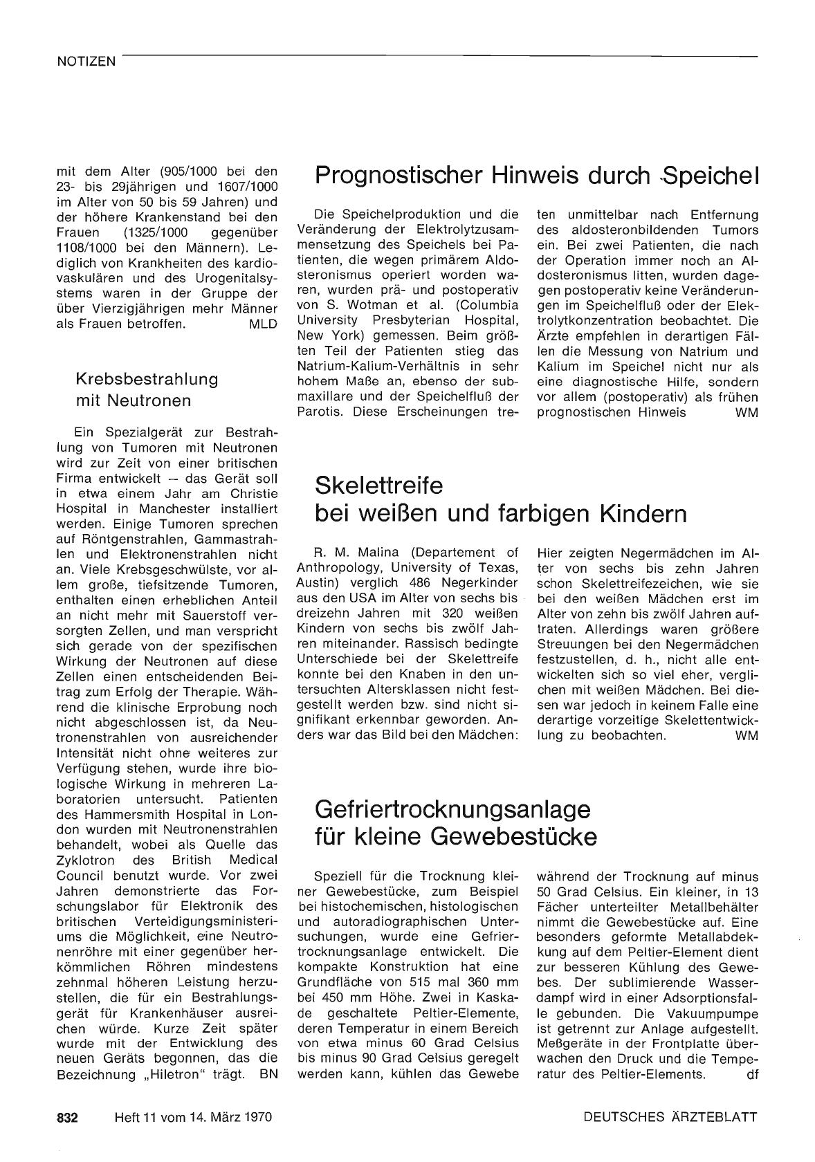 Vorschauseite 1: Prognostischer Hinweis durch Speichel