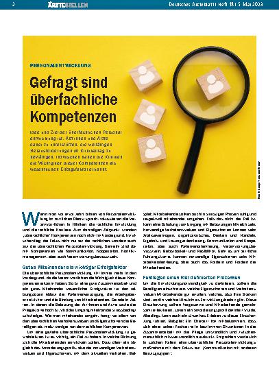 Vorschauseite 1: Personalentwicklung: Gefragt sind überfachliche Kompetenzen