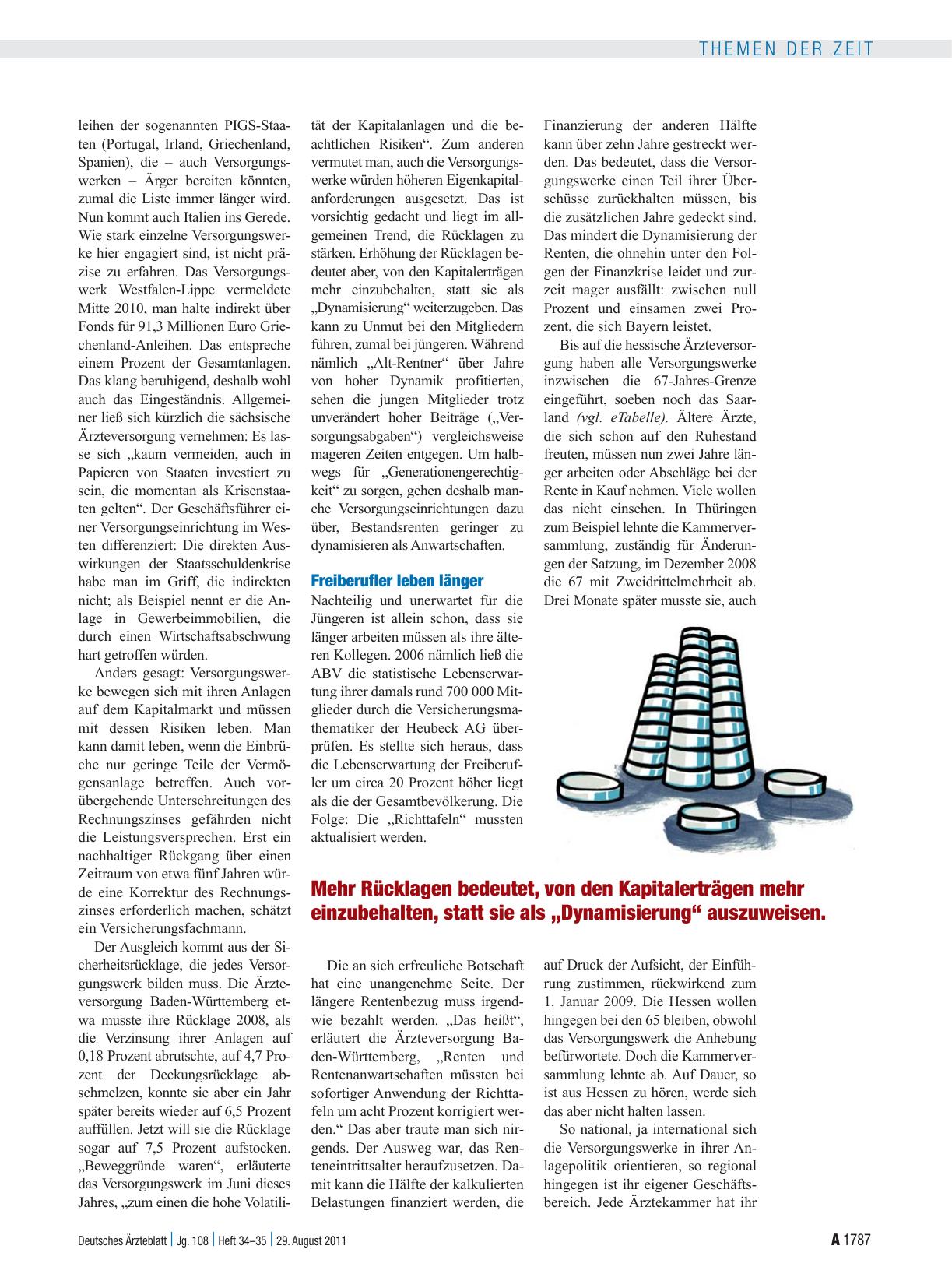 Vorschauseite 3: Alterssicherung: Neue Bescheidenheit