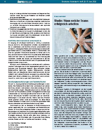 Vorschauseite 1: Studie: Wann welche Teams erfolgreich arbeiten