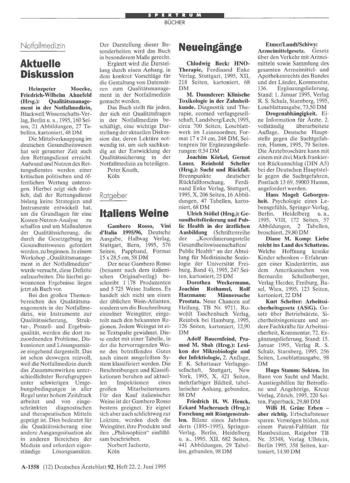 Vorschauseite 1: Notfallmedizin: Aktuelle Diskussion
