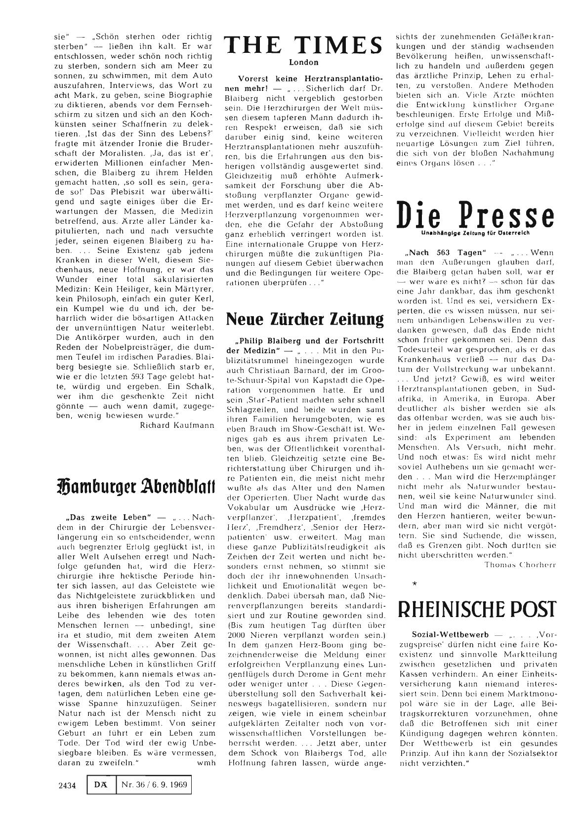 Vorschauseite 1: Vorerst keine Herztransplantationen mehr!