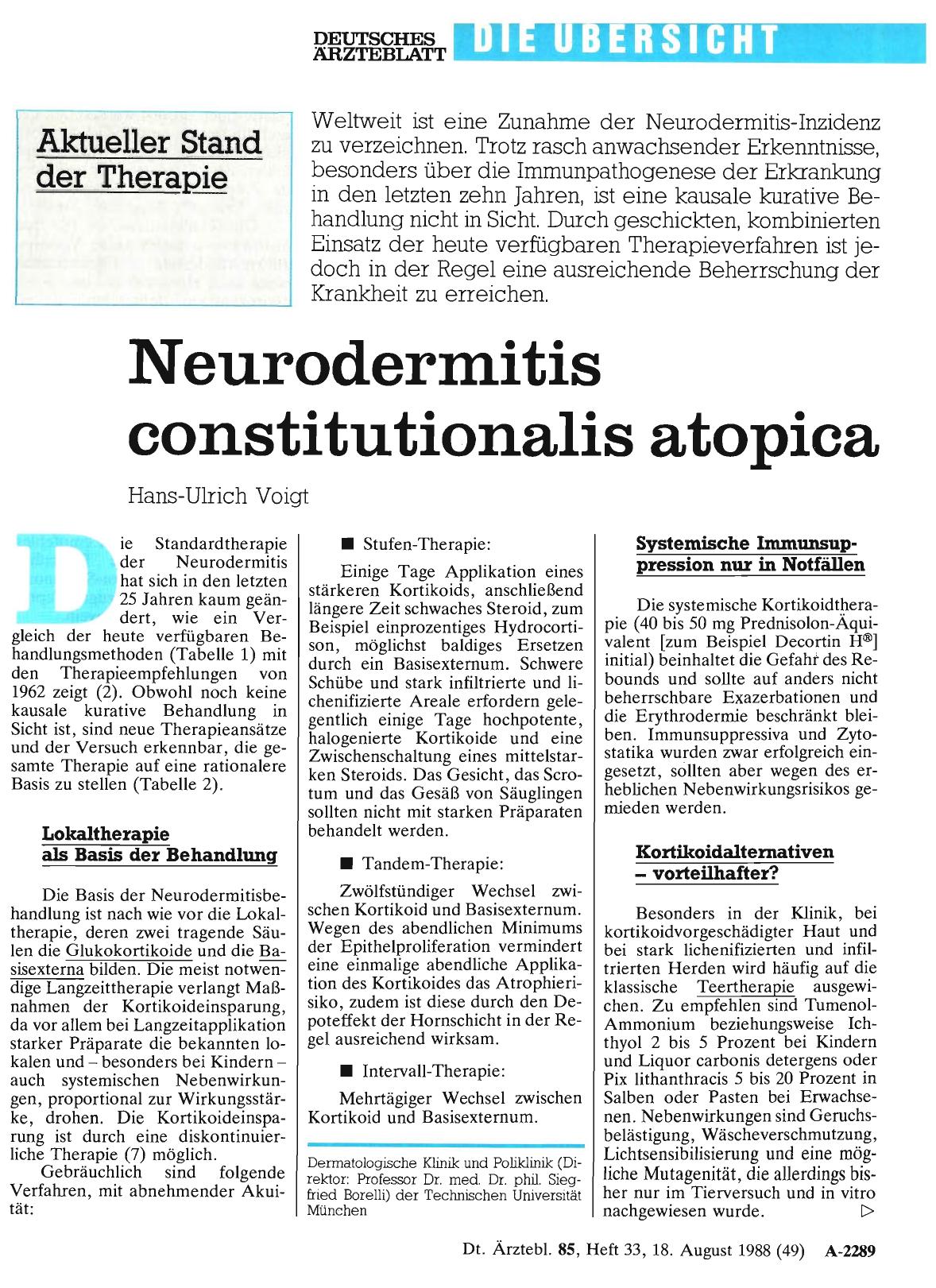 Vorschauseite 1: Neurodermitis constitutionalis atopica