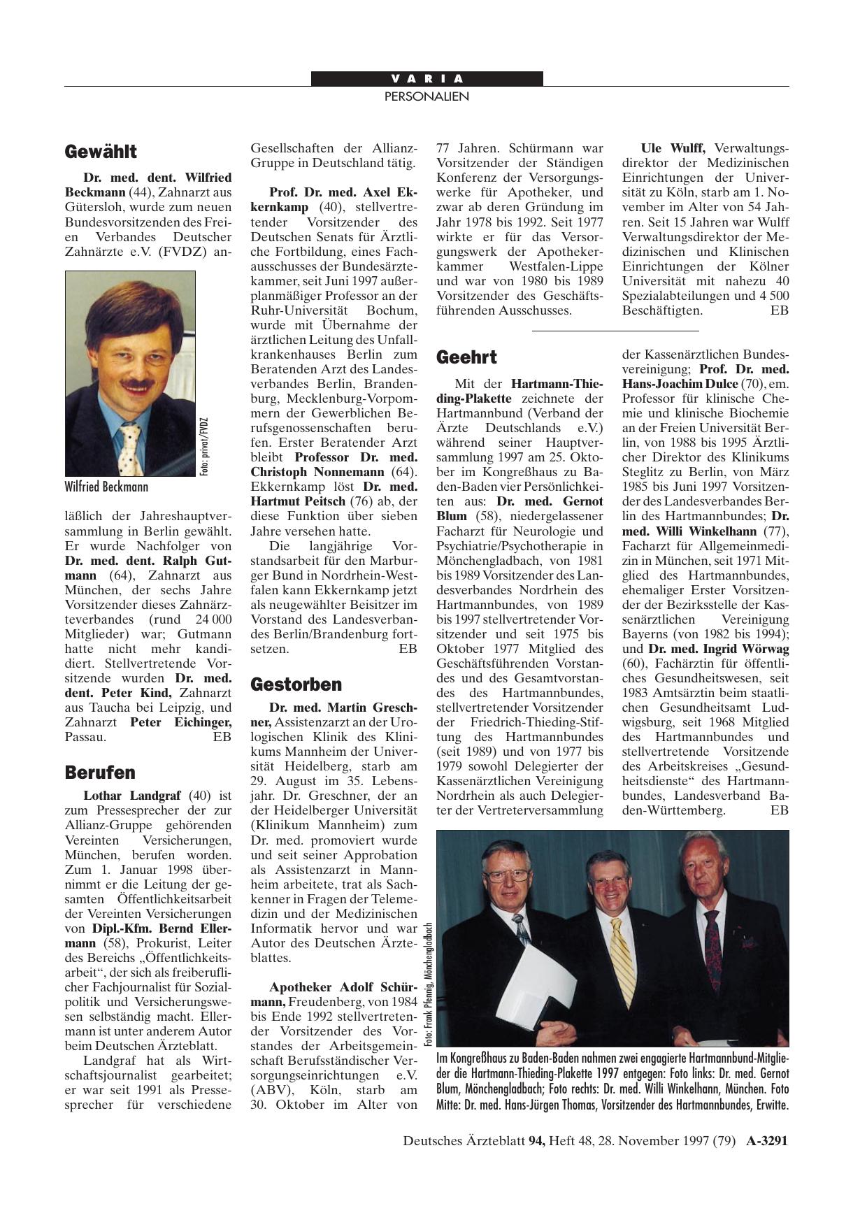 Vorschauseite 1: Gestorben