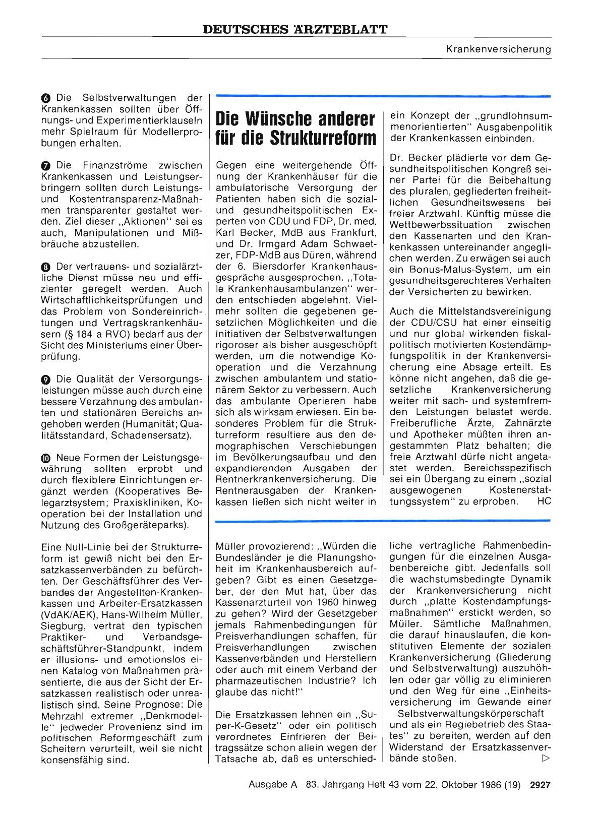 Vorschauseite 1: Die Wünsche anderer für die Strukturreform