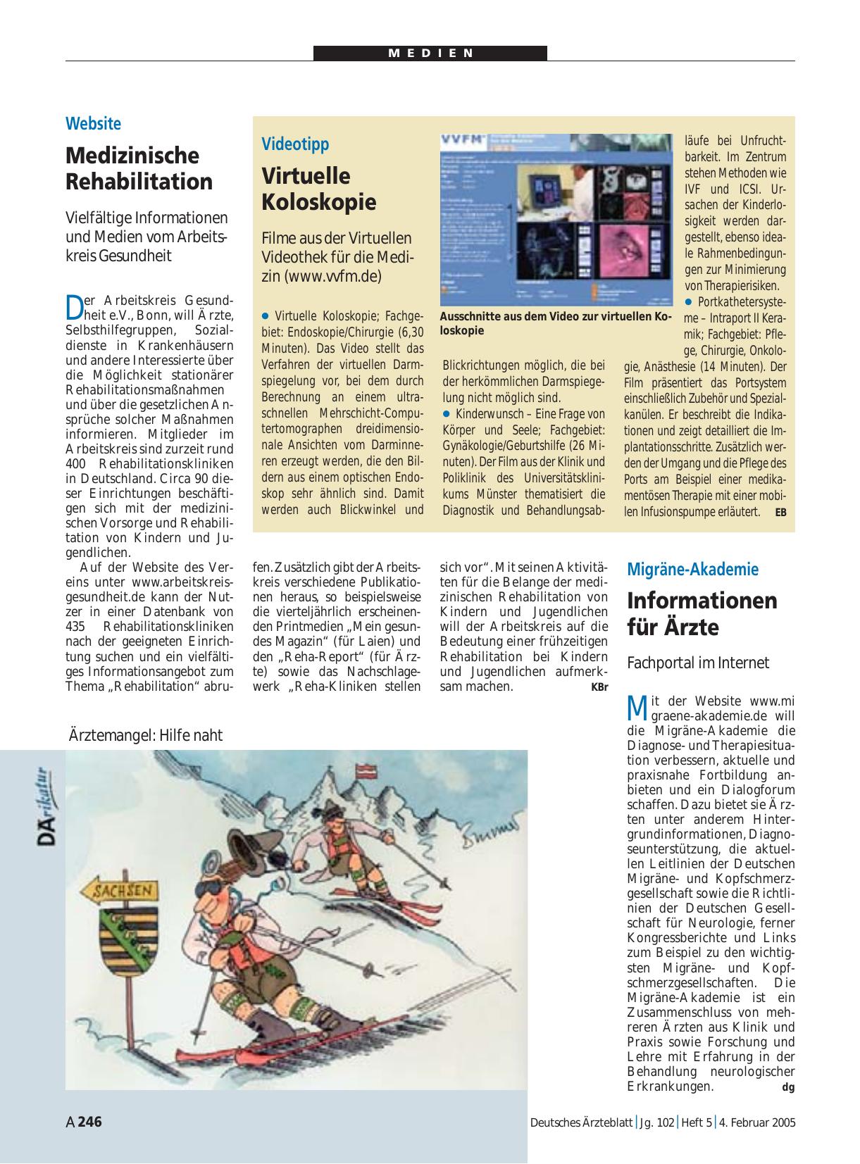 Vorschauseite 1: Website: Medizinische Rehabilitation