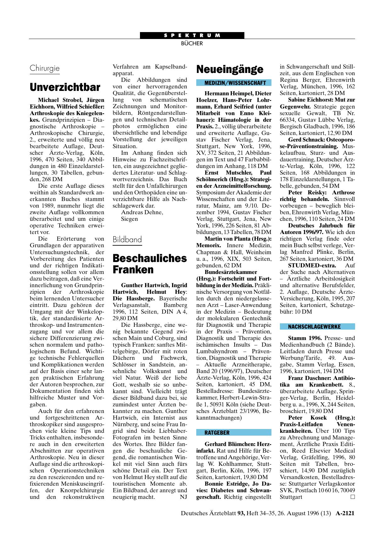 Vorschauseite 1: Arthroskopie des Kniegelenkes