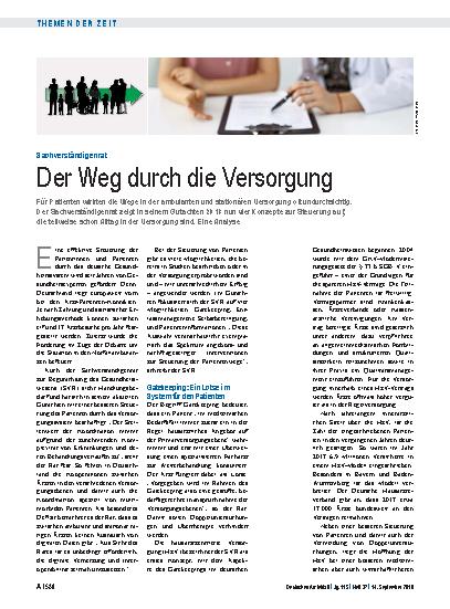 Vorschauseite 1: Sachverständigenrat: Der Weg durch die Versorgung