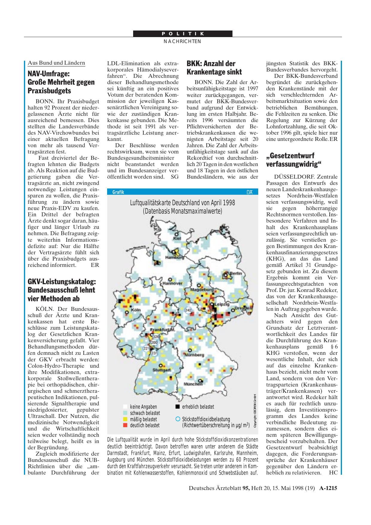 Vorschauseite 1: BKK: Anzahl der Krankentage sinkt